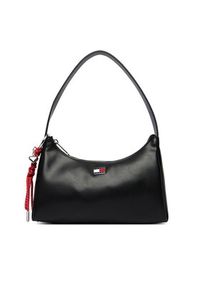 Tommy Jeans Torebka Tjw City Charm Shoulder Bag AW0AW18458 Czarny. Kolor: czarny. Materiał: skórzane #6