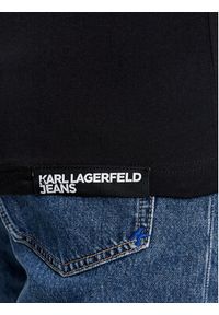 Karl Lagerfeld Jeans T-Shirt 236D1700 Czarny Relaxed Fit. Kolor: czarny. Materiał: bawełna #3