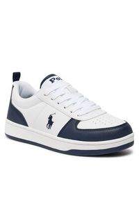 Polo Ralph Lauren Sneakersy RL00600111 J Biały. Kolor: biały. Materiał: skóra