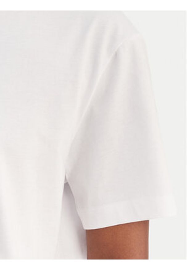 Karl Lagerfeld Jeans T-Shirt B1W17055 Biały Relaxed Fit. Kolor: biały. Materiał: bawełna