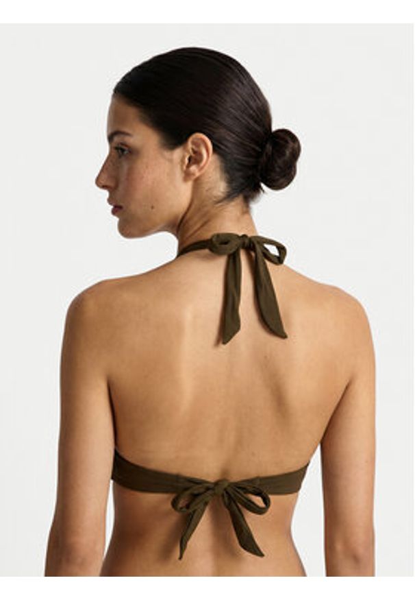 Guess Góra od bikini E6GJ14 KF590 Zielony. Kolor: zielony. Materiał: syntetyk