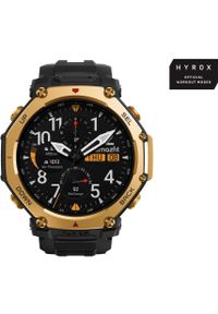 AMAZFIT - Smartwatch Amazfit T-Rex 3 Pro 3,81 cm (1.5") AMOLED 48 mm Cyfrowy 480 x 480 px Ekran dotykowy Złoto Wi-Fi GPS. Rodzaj zegarka: smartwatch. Kolor: złoty #1