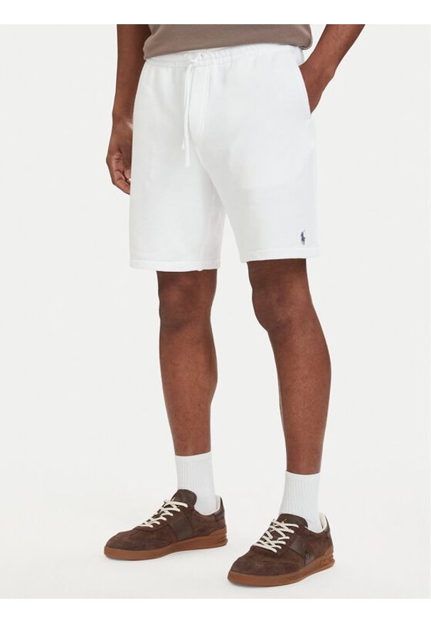 Polo Ralph Lauren Szorty sportowe 710A12486006 Biały Regular Fit. Kolor: biały. Materiał: bawełna. Styl: sportowy