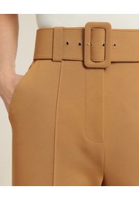 Luisa Spagnoli - LUISA SPAGNOLI - Spodnie w kant Osten. Kolor: brązowy. Materiał: wiskoza #2