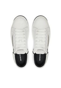 Emporio Armani Sneakersy X3X024 XR222 C679 Biały. Kolor: biały. Materiał: skóra #4