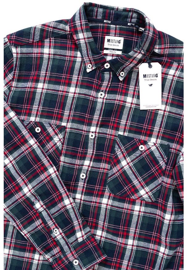 Mustang - KOSZULA MUSTANG Clemens BDC Flannel DD10 Flannel Check 3 1008874 11513. Wzór: kratka, kolorowy