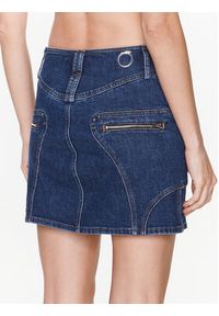 Trussardi Jeans - Trussardi Spódnica jeansowa 56G00257 Niebieski Regular Fit. Kolor: niebieski. Materiał: bawełna