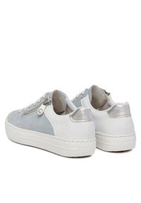 Rieker Sneakersy L59A1-10 Niebieski. Kolor: niebieski. Materiał: zamsz, skóra #4