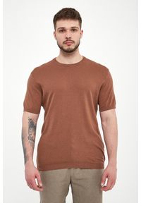 Liu Jo - T-shirt męski lniany LIU JO. Materiał: len #2