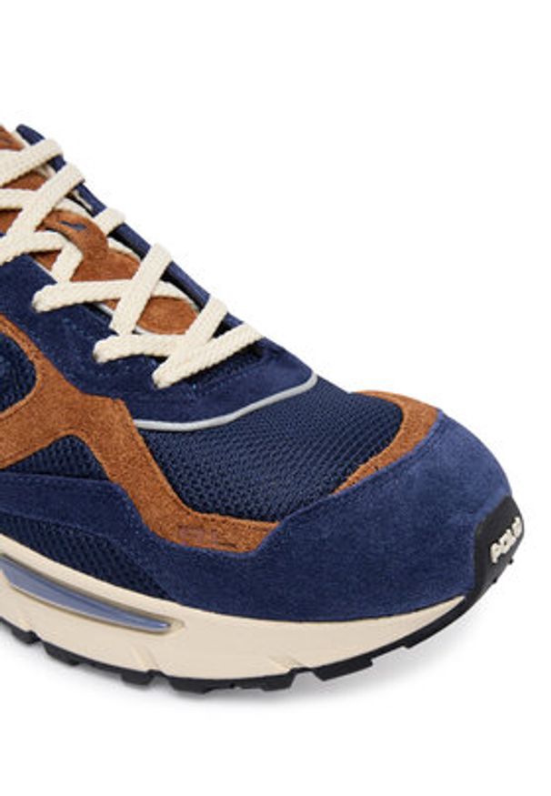 Polo Ralph Lauren Sneakersy 809974014002 Granatowy. Kolor: niebieski. Materiał: zamsz, skóra