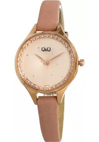 Zegarek QQ Zegarek damski QQ QB73-102 beżowy. Kolor: beżowy #1