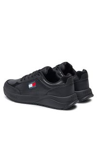 Tommy Jeans Sneakersy Runner EM0EM01445 Czarny. Kolor: czarny. Materiał: skóra #3