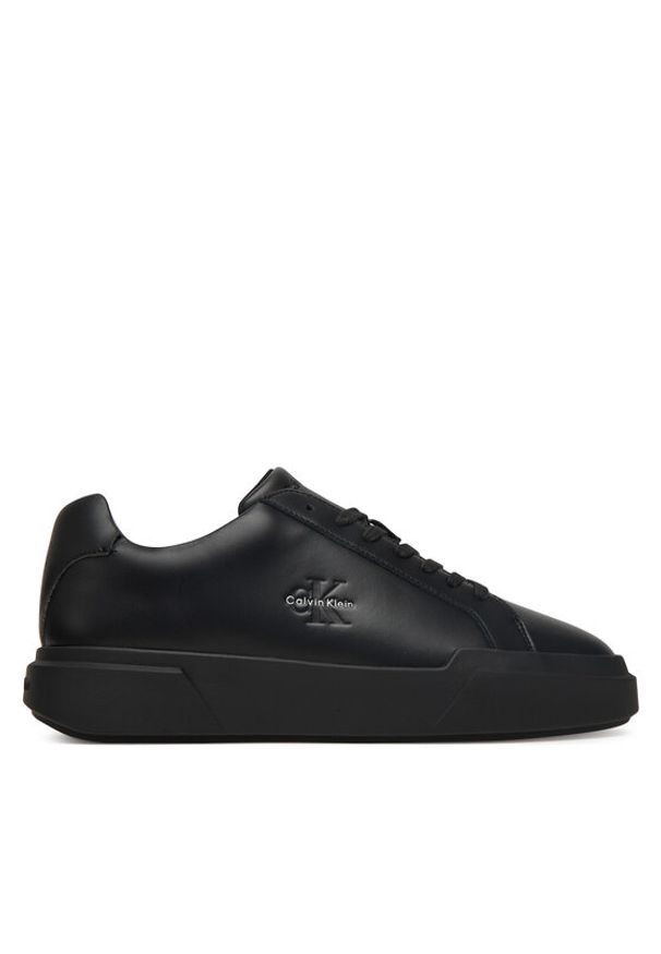 Calvin Klein Sneakersy Chunky Cupsole Laceup Lth YM0YM01344 Czarny. Kolor: czarny. Materiał: skóra