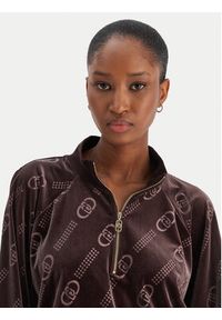 Liu Jo Sport Bluza TF5110 J4955 Brązowy Relaxed Fit. Kolor: brązowy. Materiał: syntetyk #2