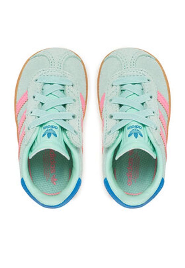 Adidas - adidas Sneakersy Gazelle Comfort Closure JP7135 Zielony. Kolor: zielony. Materiał: zamsz, skóra. Model: Adidas Gazelle