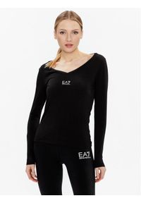 EA7 Emporio Armani Bluzka 8NTT52 TJFKZ 0200 Czarny Regular Fit. Kolor: czarny. Materiał: bawełna