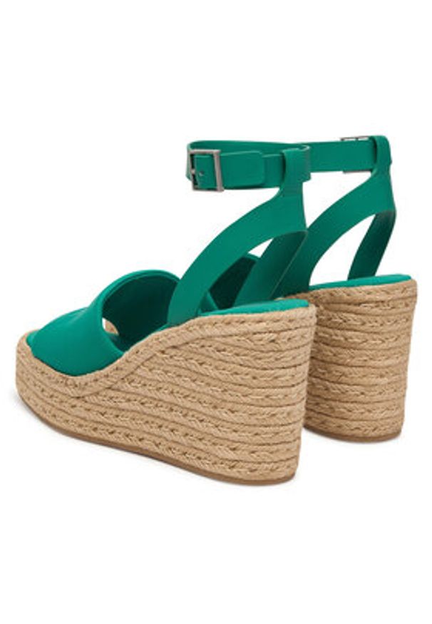 Calvin Klein Espadryle Wedge Espad 70 Neopr Mg HW0HW03014 Zielony. Kolor: zielony. Materiał: materiał