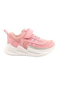 ADI Buty sportowe dziewczęce American Club HL58/22 Różowe. Kolor: różowy. Materiał: tkanina, materiał, skóra