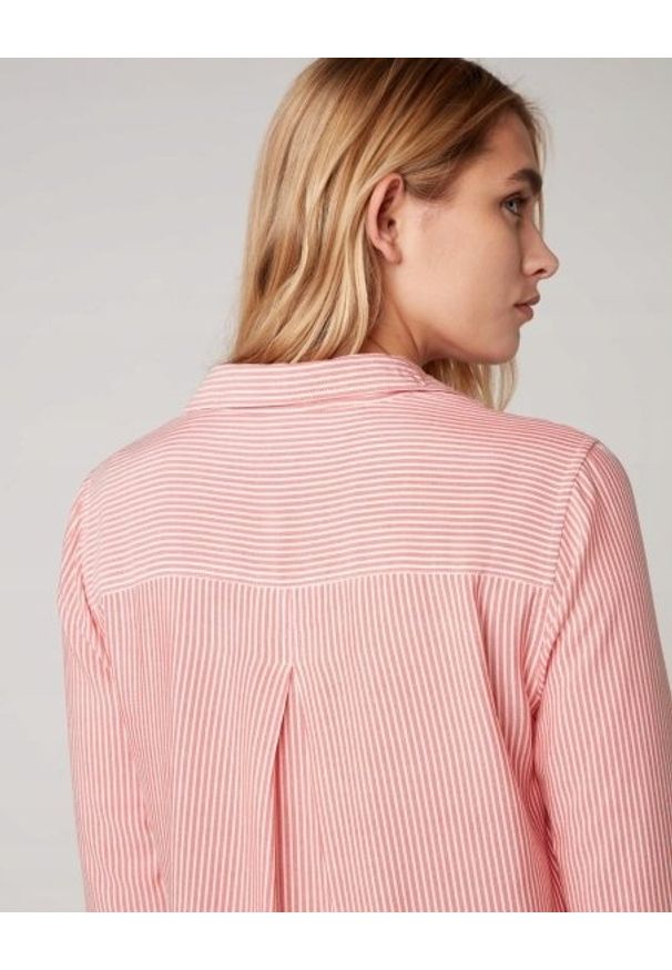 Wrangler - WRANGLER 1PKT STRIPE SHIRT DAMSKA KOSZULA BITTERSWEET RED W5R4TIXBO 112130312