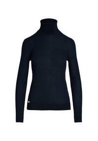 Lauren Ralph Lauren Golf 200940470002 Granatowy Slim Fit. Typ kołnierza: golf. Kolor: niebieski. Materiał: jedwab #2