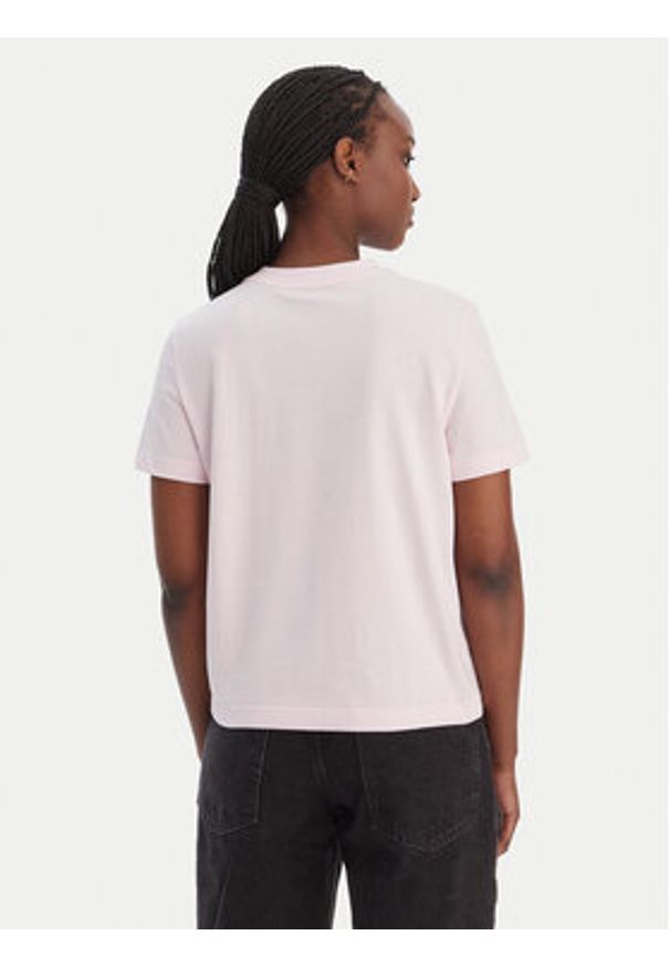 Calvin Klein Jeans T-Shirt Cktail Concept LV047E813G Różowy Regular Fit. Kolor: różowy. Materiał: bawełna