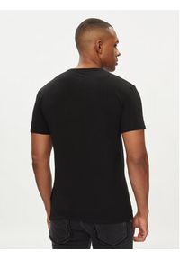 Just Cavalli T-Shirt 76OAHE12 Czarny Regular Fit. Kolor: czarny. Materiał: bawełna