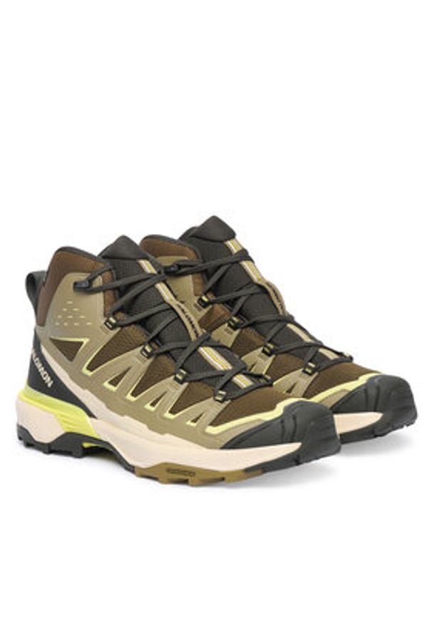 salomon - Salomon Trekkingi X Ultra 360 Edge Mid Gtx L49098600 Zielony. Kolor: zielony. Materiał: materiał