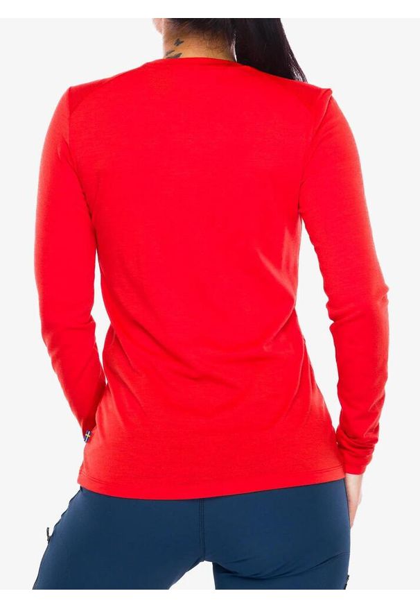 Fjällräven - Bluza damska Fjallraven Abisko Wool LS. Kolor: pomarańczowy