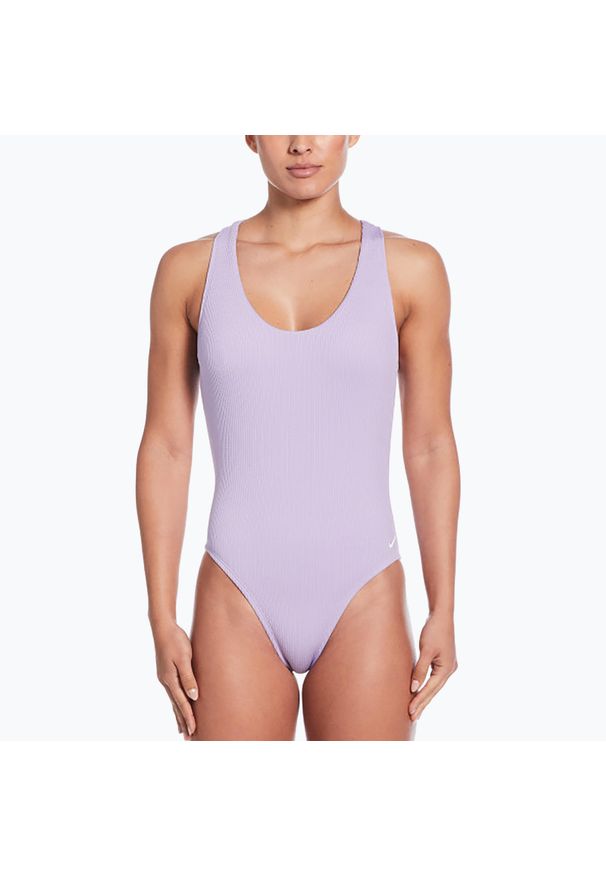 Strój pływacki jednoczęściowy damski Nike Elevated Essential Crossback. Kolor: niebieski