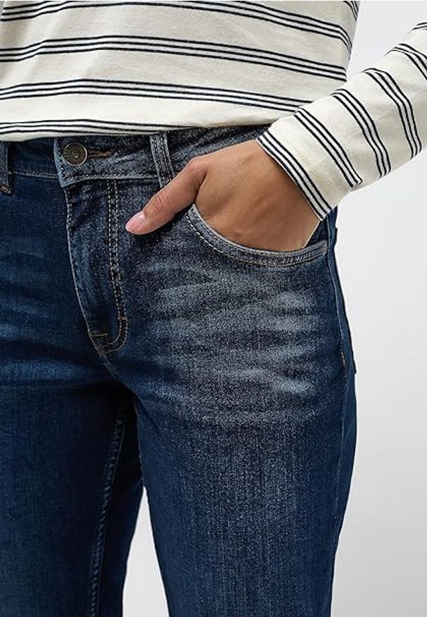 Damskie Spodnie Jeansowe Mustang Style Rebecca Slim Denim Blue 1014714 5000 882