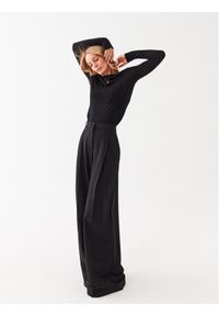 DKNY Spodnie materiałowe P3AKNQ84 Czarny Relaxed Fit. Kolor: czarny. Materiał: materiał, syntetyk #1