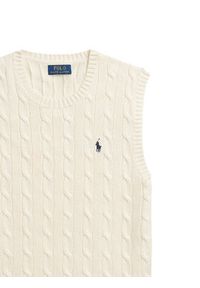 Polo Ralph Lauren Sweter 710979113003 Écru Regular Fit. Typ kołnierza: polo. Materiał: bawełna #3