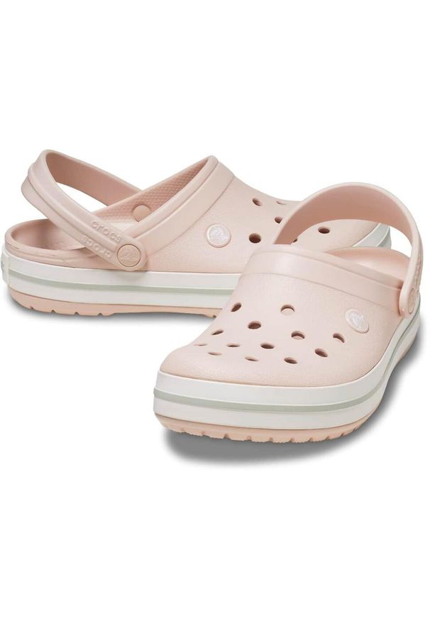 Crocs Crocband Zueco. Kolor: biały. Materiał: materiał, syntetyk