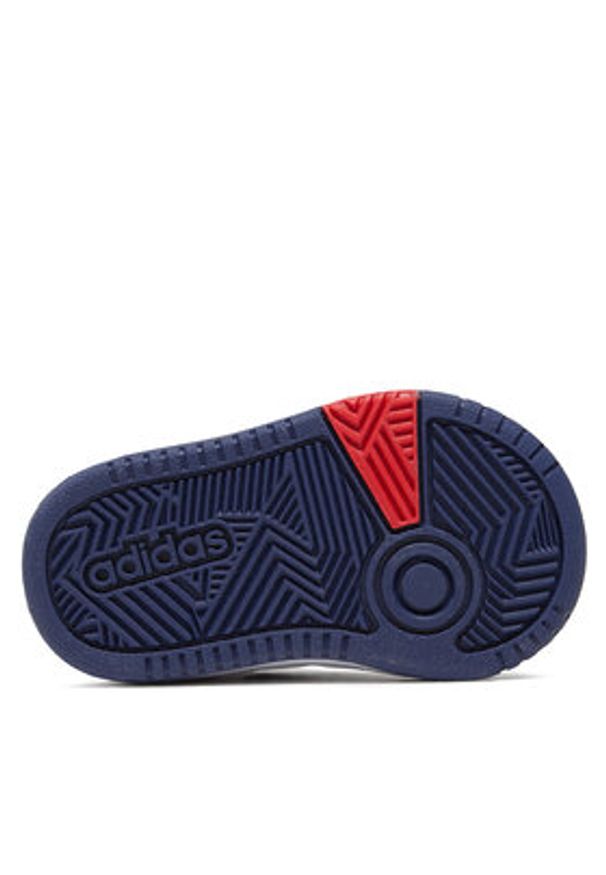 Adidas - adidas Sneakersy Hoops Mid GZ9650 Biały. Kolor: biały. Materiał: skóra
