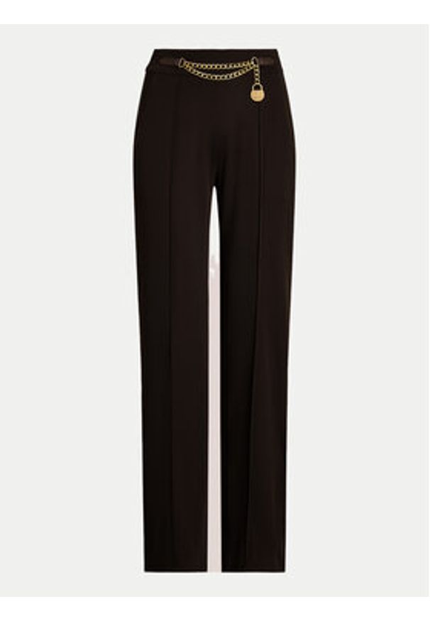 Lauren Ralph Lauren - LAUREN RALPH LAUREN Spodnie materiałowe 200953573001 Brązowy Wide Leg. Kolor: brązowy. Materiał: syntetyk