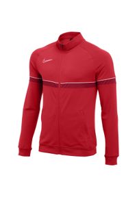 Bluza treningowa męska Nike Drifit Academy 21. Kolor: czerwony, wielokolorowy