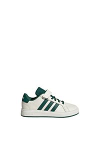 Adidas - Buty Grand Court 2.0 Kids. Zapięcie: pasek. Kolor: biały, wielokolorowy, zielony, czarny