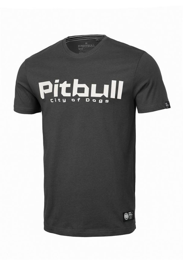 PITBULL - Koszulka męska Pitbull City Of Dogs. Kolor: szary