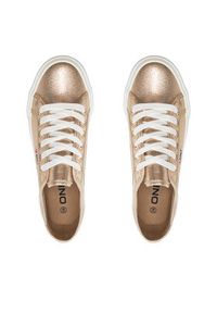 ONLY Shoes Tenisówki Nicola 15318574 Złoty. Kolor: złoty. Materiał: materiał #4