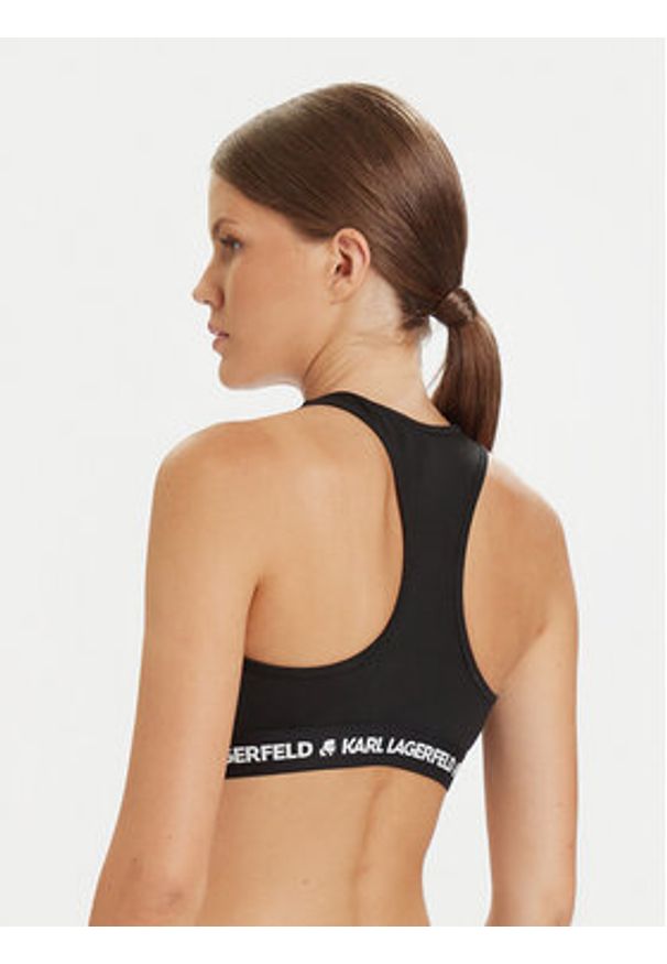 Karl Lagerfeld - KARL LAGERFELD Biustonosz top A1W47007 Czarny. Kolor: czarny. Materiał: lyocell