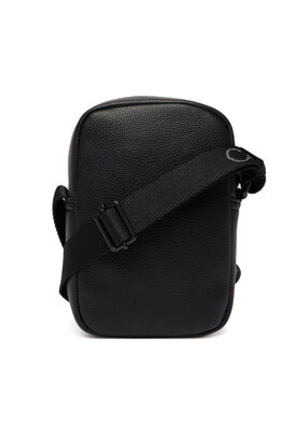 Calvin Klein Saszetka Webbing Strap Slim Reporter LV04D3281G Czarny. Kolor: czarny. Materiał: skóra