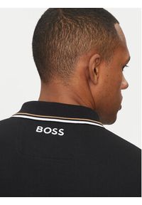 BOSS Polo Paddy Pro 50469102 Czarny Regular Fit. Typ kołnierza: polo. Kolor: czarny. Materiał: syntetyk