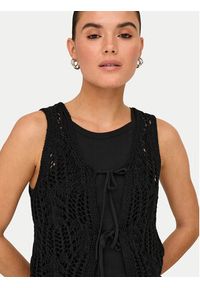 only - ONLY Top Lizzy 15343882 Czarny Regular Fit. Kolor: czarny. Materiał: syntetyk #5