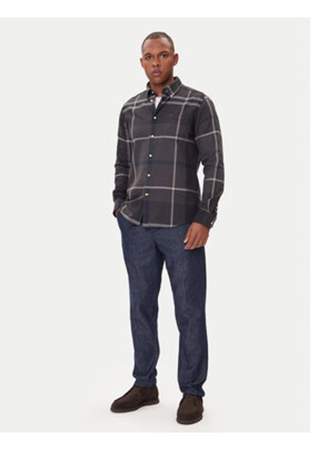 Barbour Koszula Dunoon MSH4980GY38 Szary Regular Fit. Kolor: szary. Materiał: bawełna
