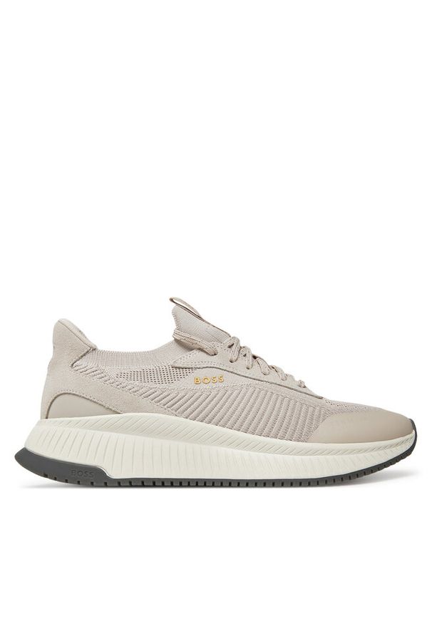 Sneakersy BOSS. Kolor: beżowy