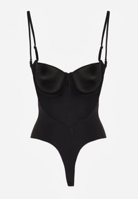 Born2be - Czarne Body Bieliźniane do Ubrań z Wyciętymi Plecami i Odkrytymi Ramionami Urilvia. Kolor: czarny #5