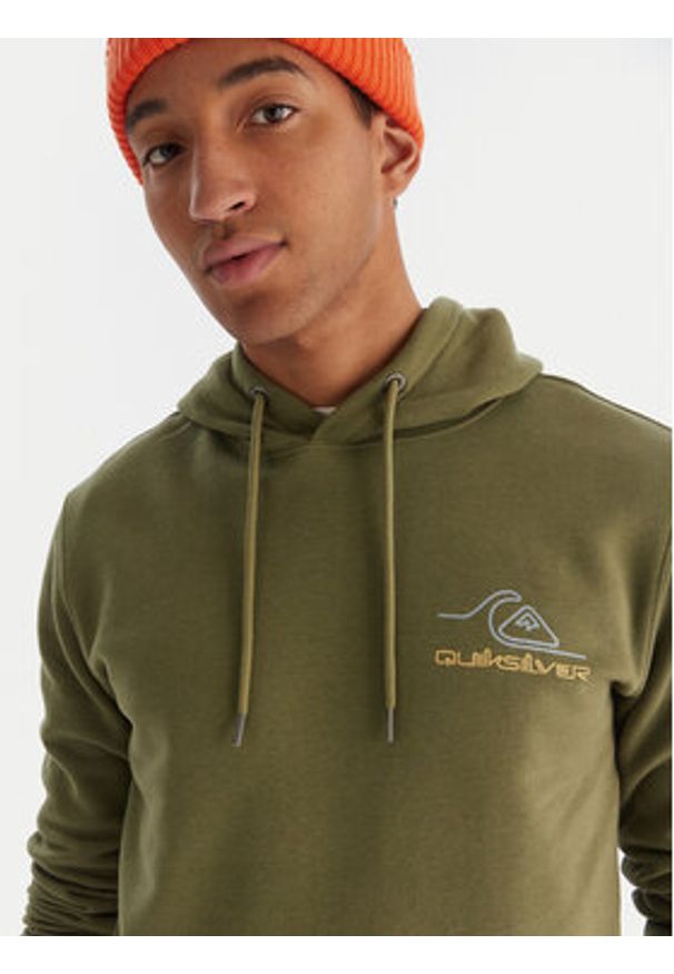 Quiksilver Bluza Light Waves EQYFT05168 Khaki Regular Fit. Kolor: brązowy. Materiał: bawełna