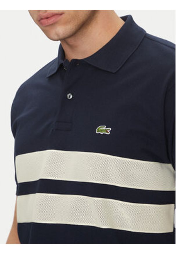 Lacoste Polo PH9760 Granatowy Classic Fit. Typ kołnierza: polo. Kolor: niebieski. Materiał: bawełna