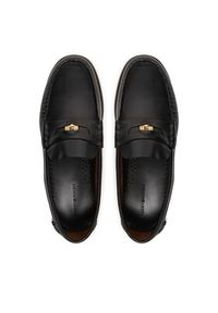 TOMMY HILFIGER - Tommy Hilfiger Mokasyny Hilfiger Penny Patent Lth Loafer FM0FM05687 Granatowy. Kolor: niebieski. Materiał: skóra #3