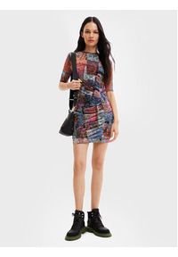 Desigual Sukienka codzienna Roma 22WWVK11 Kolorowy Slim Fit. Okazja: na co dzień. Materiał: syntetyk. Wzór: kolorowy. Typ sukienki: proste. Styl: casual #4